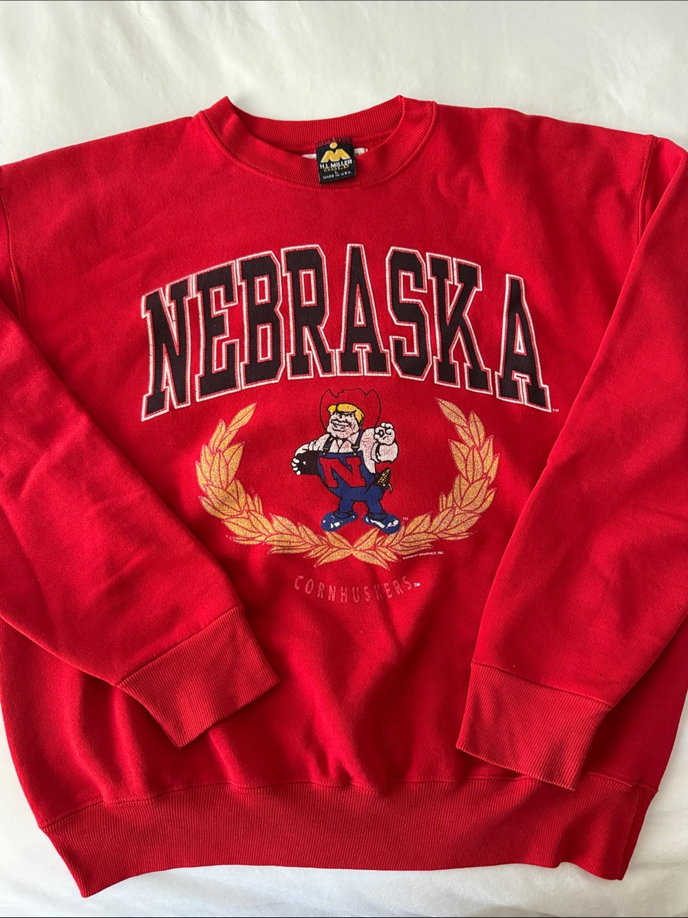 Nebraska Cornhuskers Red Crewneck Sweatshirt